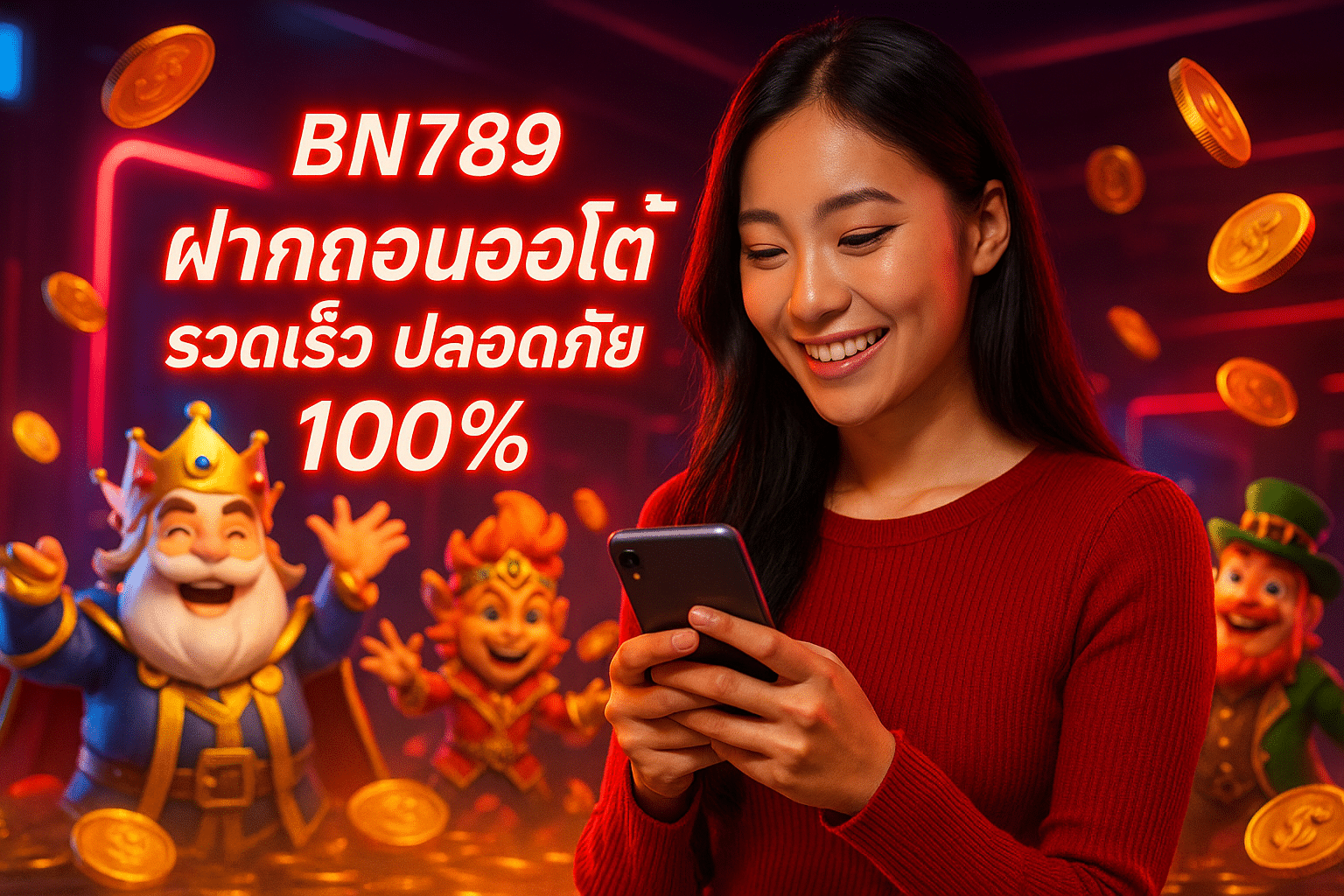 BN789 ฝากถอนออโต้ รวดเร็ว ปลอดภัย 100%