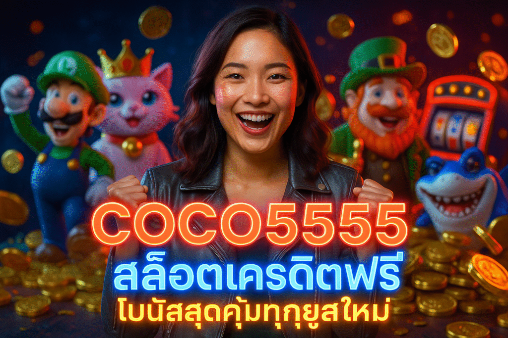 COCO5555 สล็อตเครดิตฟรี โบนัสสุดคุ้มทุกยูสใหม่