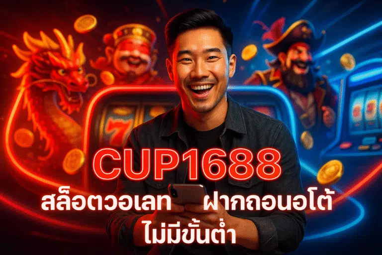 CUP1688 สล็อตวอเลท ฝากถอนออโต้ ไม่มีขั้นต่ำ